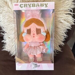 Crybaby Plush Doll - Pink and Brown by POPMART